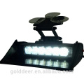 6LED luz intermitente para carro 15 modos blanco ámbar ADVERTENCIA seguridad coche luz estroboscópica GXT-601